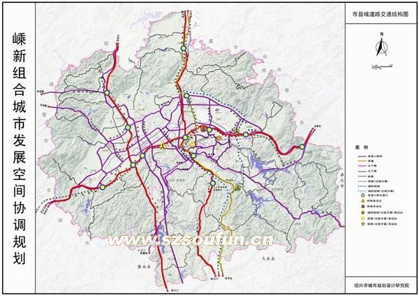 嵊新组合城市发展空间协调规划简介
