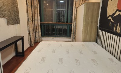 滨江花园公寓5楼，一室一厅一厨一卫单身，1100元/月，押一付三