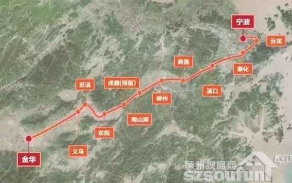 金甬铁路先行段已经开工,那么问题来了:嵊州段何时动工?答案在这里